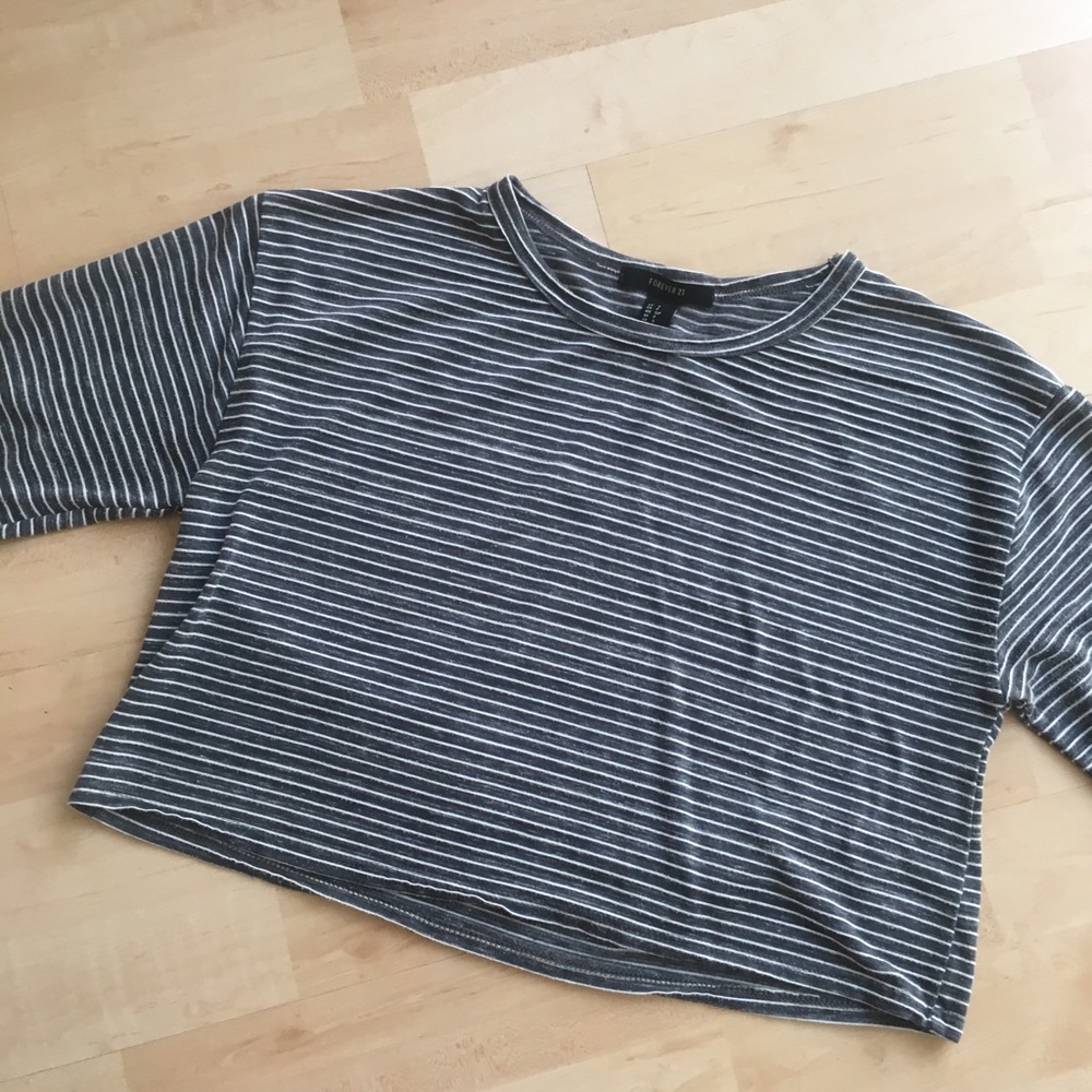 Striped Crop Top